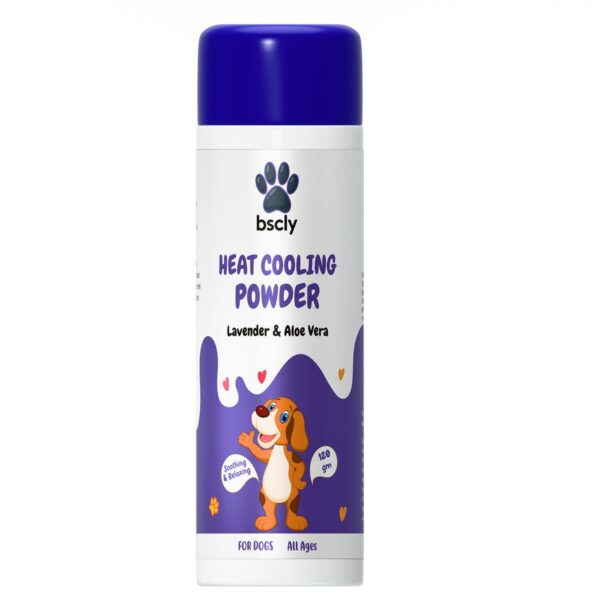 Bscly Lavender & Aloe Vera Heat Cooling Powder for Dogs