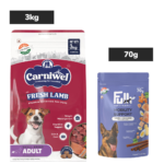 Carniwel Fresh Lamb Small Breed Adult Dog Dry Food and Fullr Mobility Support Soft and Chewy Stick Dog Treats image 2