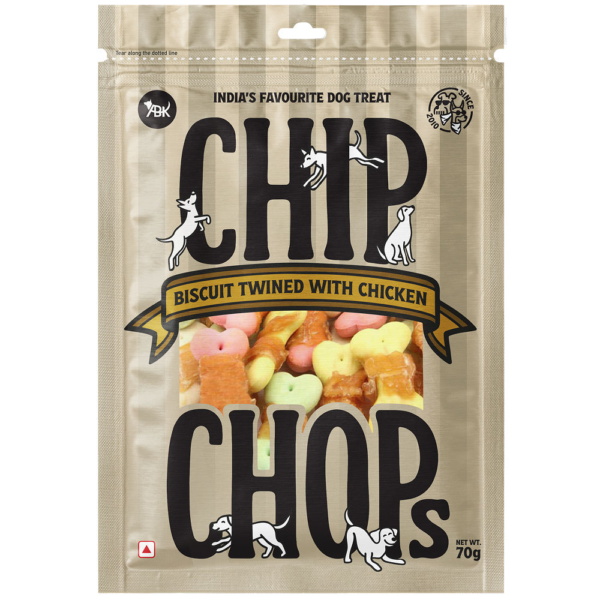 Chip Chops Biscuit Twined with Chicken Dog Treats
