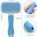 Chullbull Rectangle Slicker, Bath and Rubber Hand Brush Grooming Kit for Dogs image 3