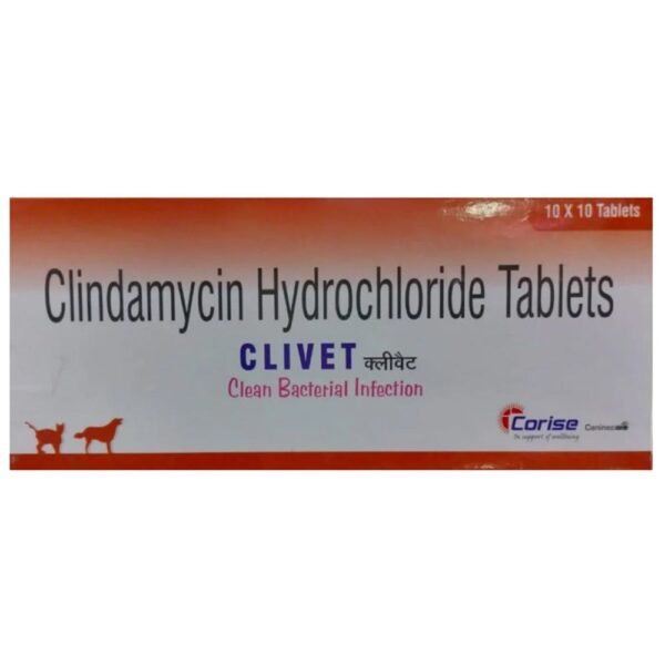 Corise Clivet 600mg Tablet (Clindamycin) for Dogs and Cats