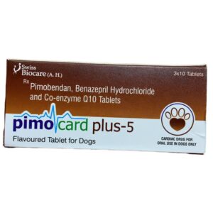 Corise Pimocard Plus 5mg (Pimobendan & Benazepril) Chewable Tablets for Dogs