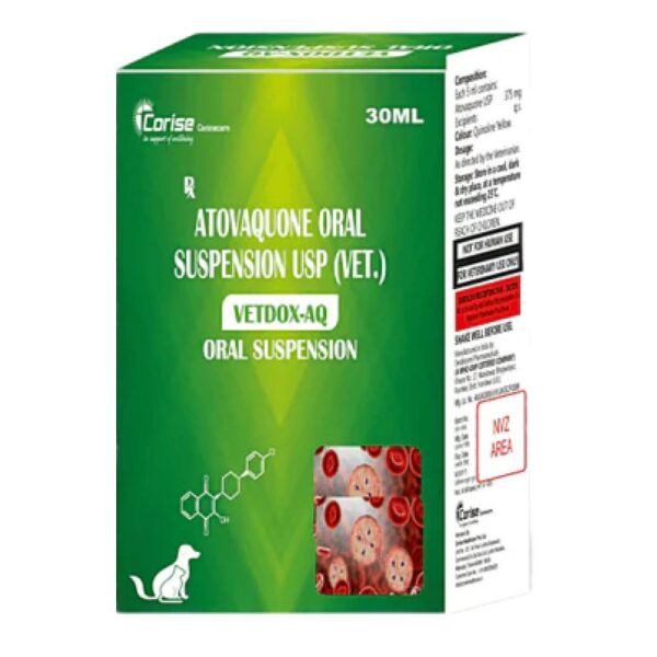 Corise Vetdox Aq Oral Suspension 30ml (Atovaquone) for Dogs and Cats