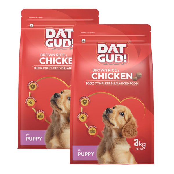 DatGud Chicken & Brown Rice Puppy Dog Dry Food (Buy 1 Get 1 Free)