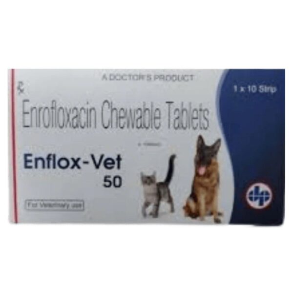 Doctors Vet Enflox Vet 50mg Tablets (Enrofloxacin) for Dogs and Cats