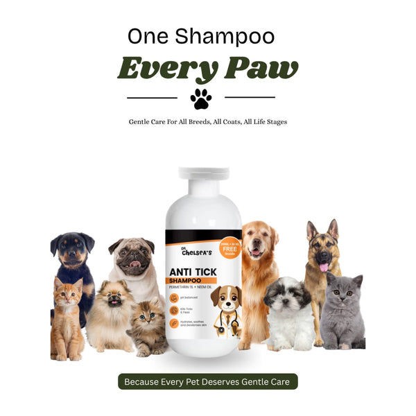 Dr. Chelsea's Neem Oil Anti Tick Shampoo for Cats & Dogs