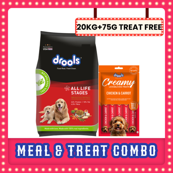 Drools 100% Vegetarian Puppy and Adult Dog Veg Dry Food (All Life Stages)