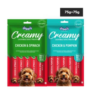 Drools Chicken, Pumpkin, Spinach Creamy Treat Combo for Dogs