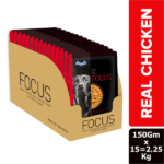 Drools Focus Real Chicken & Chicken Liver Chunks in Gravy Adult Dog Wet Food image 2