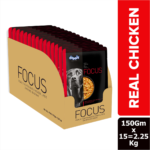 Drools Focus Real Chicken & Chicken Liver Chunks in Gravy Adult Dog Wet Food image 1