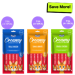Drools Tuna & Bunito, Crab & Chicken and Real Chicken Creamy Cat Treats Combo image 1