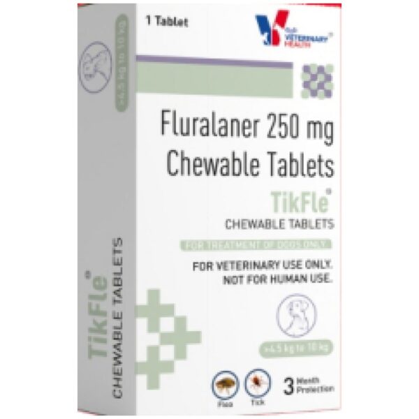 Drools TikFle Fluralaner 250 Tick & Flea Tablet for Dogs from 4.5 to 10kg