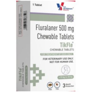 Drools TikFle Fluralaner 500mg Tick & Flea Tablet for Dogs from 10 to 20kg