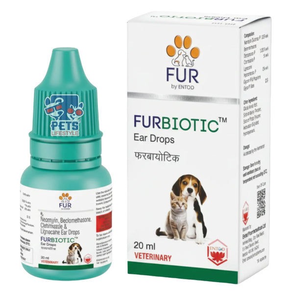 Entod Furbiotic Ear Drop for Dogs and Cats