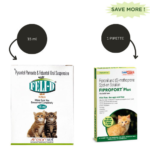 Areion Vet Feli D Kitten Deworming Suspension 15ml and Savavet Fiprofort Plus (Fipronil) Tick and Flea Control Spot On for Cats Combo image 1