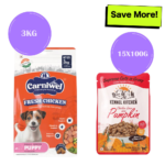 Carniwel Fresh Chicken Kibble Small Breed Dry Food and Kennel Kitchen Supreme Cuts in Gravy Chicken Liver Recipe with Pumpkin Dog Wet Food Combo image 1