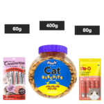 Drools Biscuit Treat, Kennel Kitchen Creameroo Crab Mackerel Treat, Me O Creamy Salmon Treats Cats Combo image 2