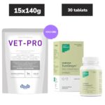 Drools VET PRO Gastro Pet Wet Food for Dogs (15x140g) and Hester Tumonzym Tablet Gastrointestinal Support (pack of 30 Tablets) image 1