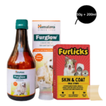 Furlicks Skin & Coat Supplement and Himalaya Furglow Skin and Coat Tonic Combo for Dogs and Cats image 2
