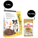 Henlo Baked Adult Dry Food and Royal Canin Chunks In Gravy Labrador Retriever Adult Wet Dog Food Combo image 2