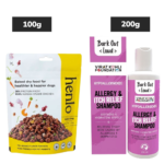Henlo Chicken Vegetable Baked Adult Dry Food, Bark Out Loud Allergy Itch Relief Shampoo Dogs Combo image 1