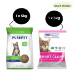 Purepet Lavender Scented and Petcrux Lavender & Lemon Scented Smart Clumping Cat Litter Combo (1+1) image 3