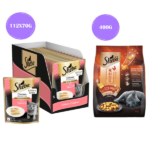 Sheba Chicken Loaf Rich Premium Kitten (2 to 12 Months) Fine Wet Food and Irresistible All Life Stage Cat Dry Food Combo image 3