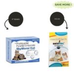Skyec Skyworm Cat Deworming Tablet (pack of 4 tablets) and Petcare Selamec (Selamectin) Spot On for Cats Combo image 1