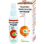 Vetoquinol Dermichlor Antibacterial Antifungal Spray (100ml) and Virbac Ketochlor Shampoo (200ml) Combo image 3