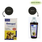 Virbac Ostopet Calcium Supplement Syrup and Vitabest Derm Omega 3+6 Syrup for Dogs and Cats (250ml) Combo image 2