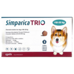Zoetis Simparica Trio Tablet (10-20 kg) and Virbac Clinar M Shampoo Tick & Flea Control Combo for Dogs image 3