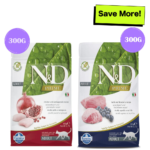Farmina N&D Prime Chicken & Pomegranate and Lamb & Blueberry Grain Free Adult Cat Dry Food Combo image 1