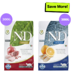 Farmina N&D Prime Chicken & Pomegranate and Ocean Herring & Orange Grain Free Adult Cat Dry Food Combo image 1