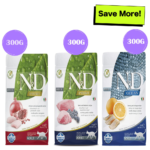 Farmina N&D Prime Chicken & Pomegranate, Lamb & Blueberry and Ocean Herring & Orange Grain Free Adult Cat Dry Food Combo image 1