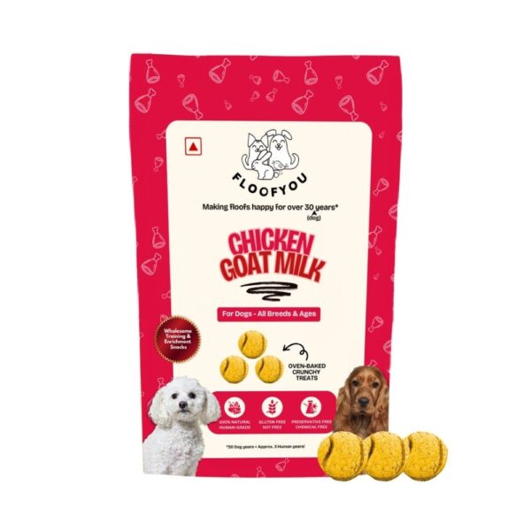 Floofyou Chicken Goat Milk Oven Baked Cookie Dog Treats