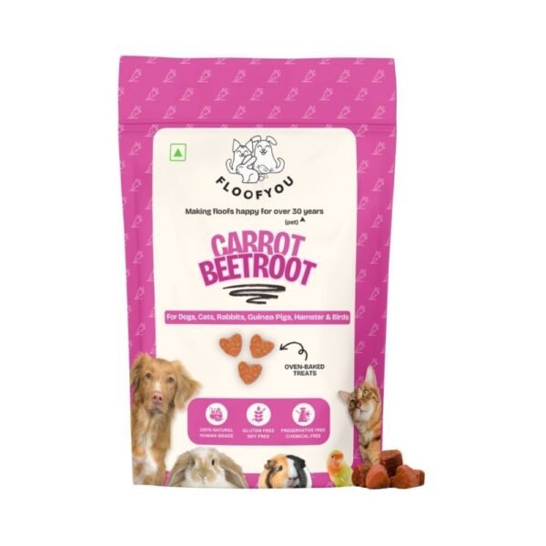 FloofYou Oven Baked Carrot Beetroot Rabbit Treats