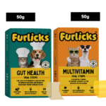 Furlicks Multivitamin & Gut Health Supplement Combo for Cats and Dogs image 2
