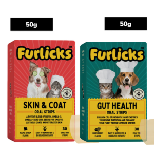 Furlicks Skin & Coat & Gut Health Supplement Combo for Dogs & Cats