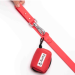 Furry & Co Poop Bag Holder for Dogs (Coral Red) image 2
