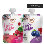 Gnawlers Yogurt, Blueberry, Salmon, Cranberry Lick n Likable Treat Combo for Cats image 2