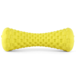 Goofy Tails Dumbbell Treat Dispensing Interactive Toys for Dogs | For Medium Chewers (Yellow) image 1