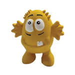 Goofy Tails Latex Monster Interactive Chew Toy for Dogs (Yellow) image 2