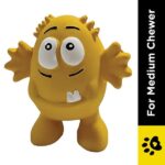 Goofy Tails Latex Monster Interactive Chew Toy for Dogs (Yellow) image 3
