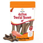 Goofy Tails Turkey and Parsley Active Dental Bone Dog Treats image 1