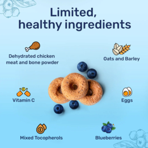 HUFT Berry Bites Real Chicken & Blueberries Dog Treats