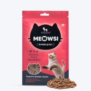 HUFT Meowsi Grain Free Chicken, Fish & Cranberry Power Bites Cat Treats