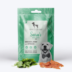 HUFT Sara's Doggie Grain Free Chicken with Spinach Jerky Dog Treats
