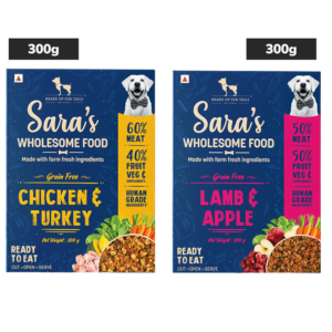 HUFT Sara's Wholesome Grain Free Lamb & Apple and Chicken & Turkey Dog Wet Food Combo