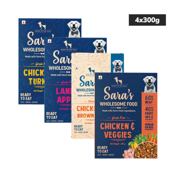 HUFT Sara's Wholesome Variety Pack Dog Fresh and Wet Food