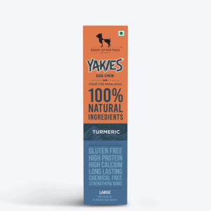 HUFT Yakies 100% Natural and Vegetarian Turmeric Gluten Free Chew Bone for Dogs